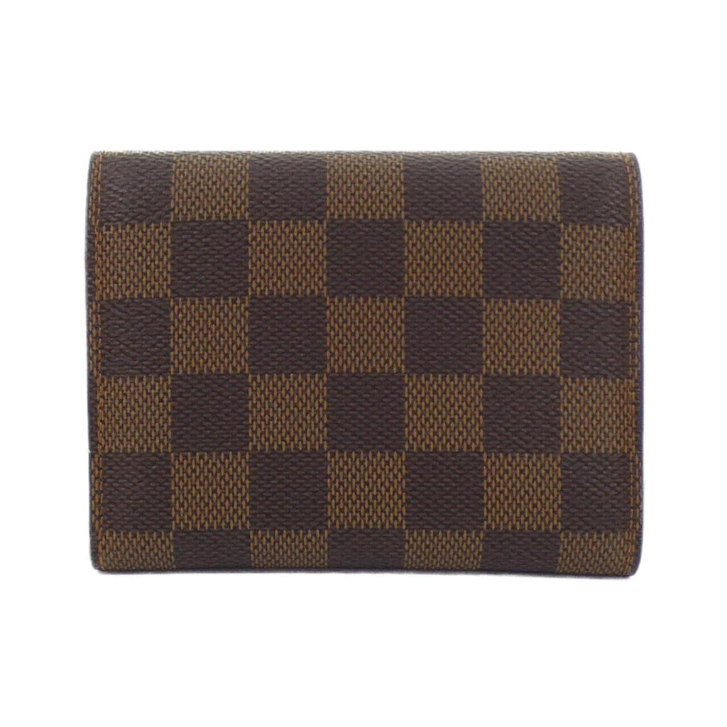 Louis Vuitton Ebene Rose Ballerine Coated Canvas Wallet (Tri-Fold) (Pre-Owned)