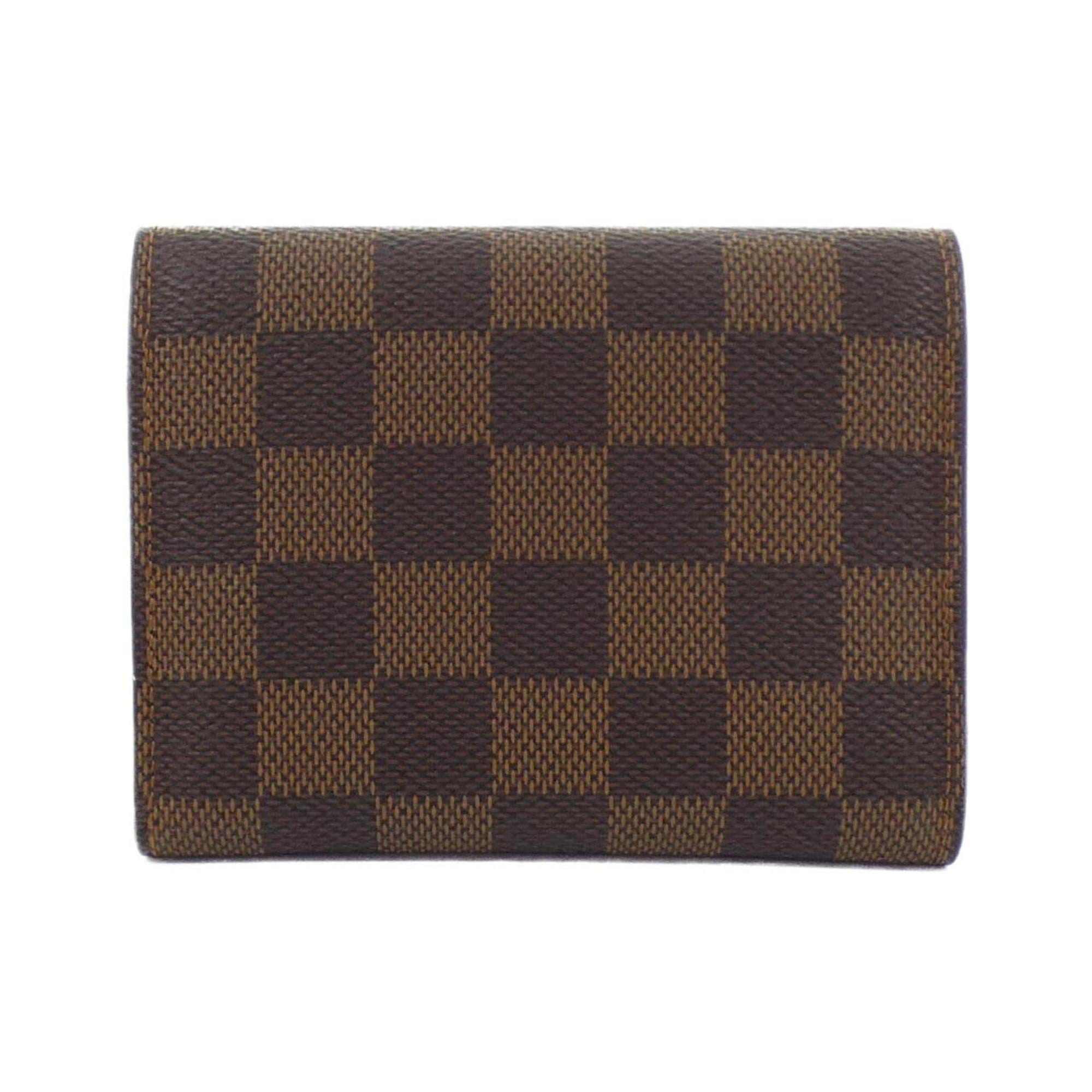 Louis Vuitton Ebene Rose Ballerine Coated Canvas Wallet (Tri-Fold) (Pre-Owned)