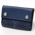 Louis Vuitton Blue Taigarama Wallet (Tri-Fold) (Pre-Owned)