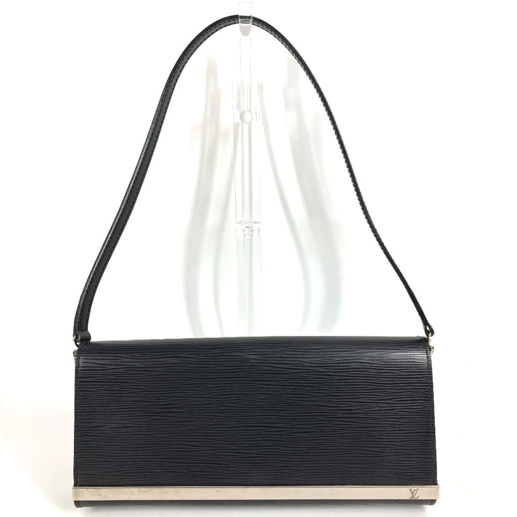 Louis Vuitton Epi Black Noir Epi Leather Clutch Bag Pochette Shoulder Bag (Pre-Owned)