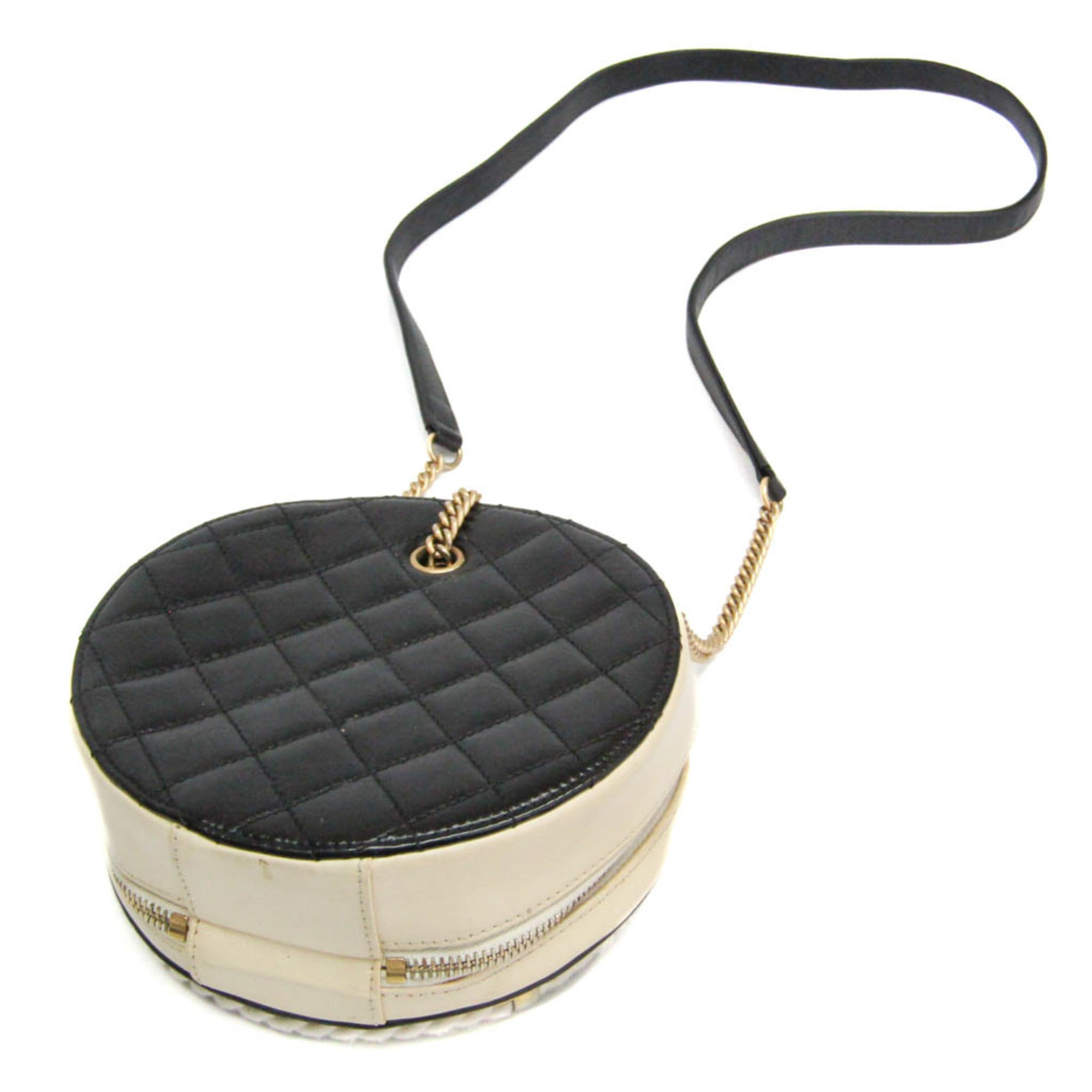 En Vogue Round Bag Crumpled Calfskin Small