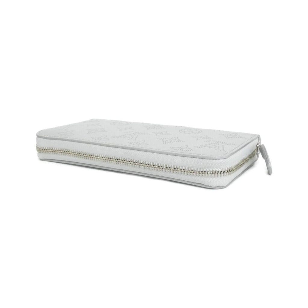 Louis Vuitton Silver Leather Long Wallet (Bi-Fold) (Pre-Owned)