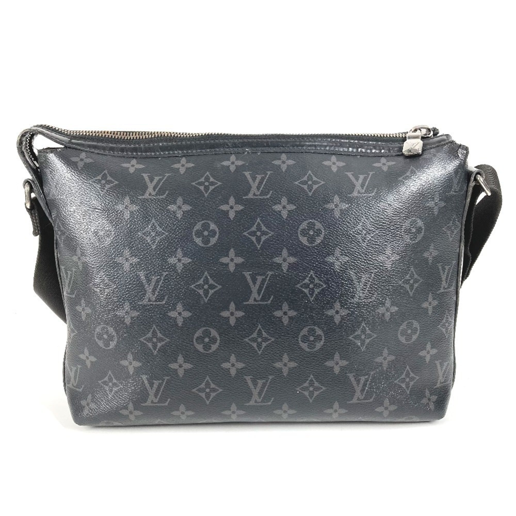 Louis Vuitton Black Monogram Eclipse Canvas Messenger Bag Shoulder Bag (Pre-Owned)