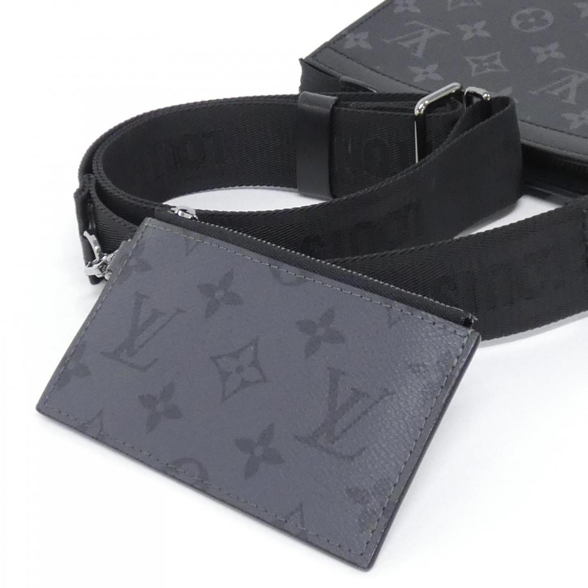 Louis Vuitton Monogram Eclipse Black Gris Coated Canvas Shoulder Bag (Pre-Owned)