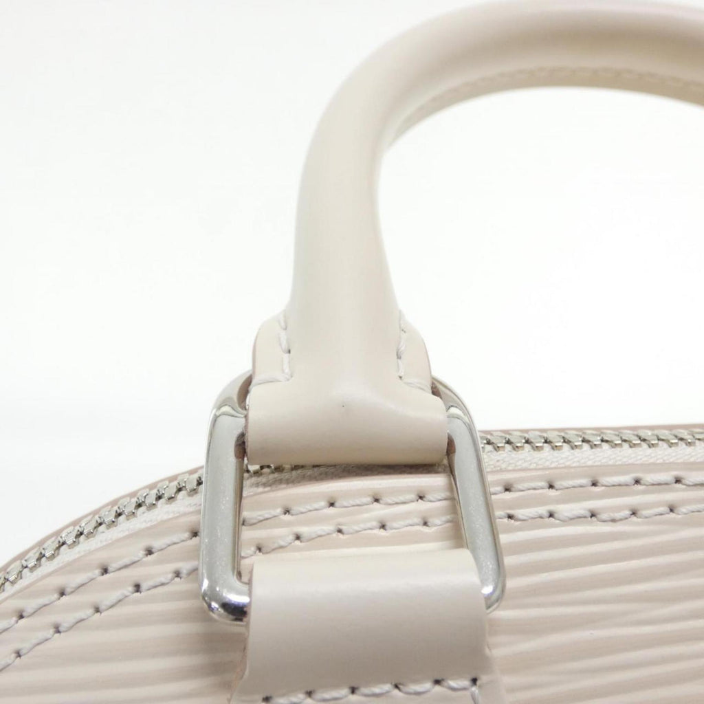 Louis Vuitton Silver Leather Handbag (Pre-Owned)
