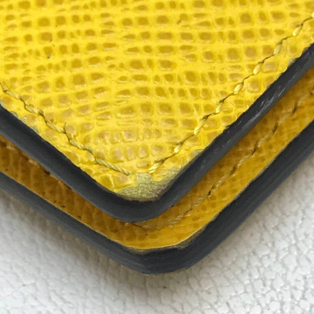 Louis Vuitton Taiga Jaune Yellow Taiga Leather Long Wallet (Bi-Fold) (Pre-Owned)