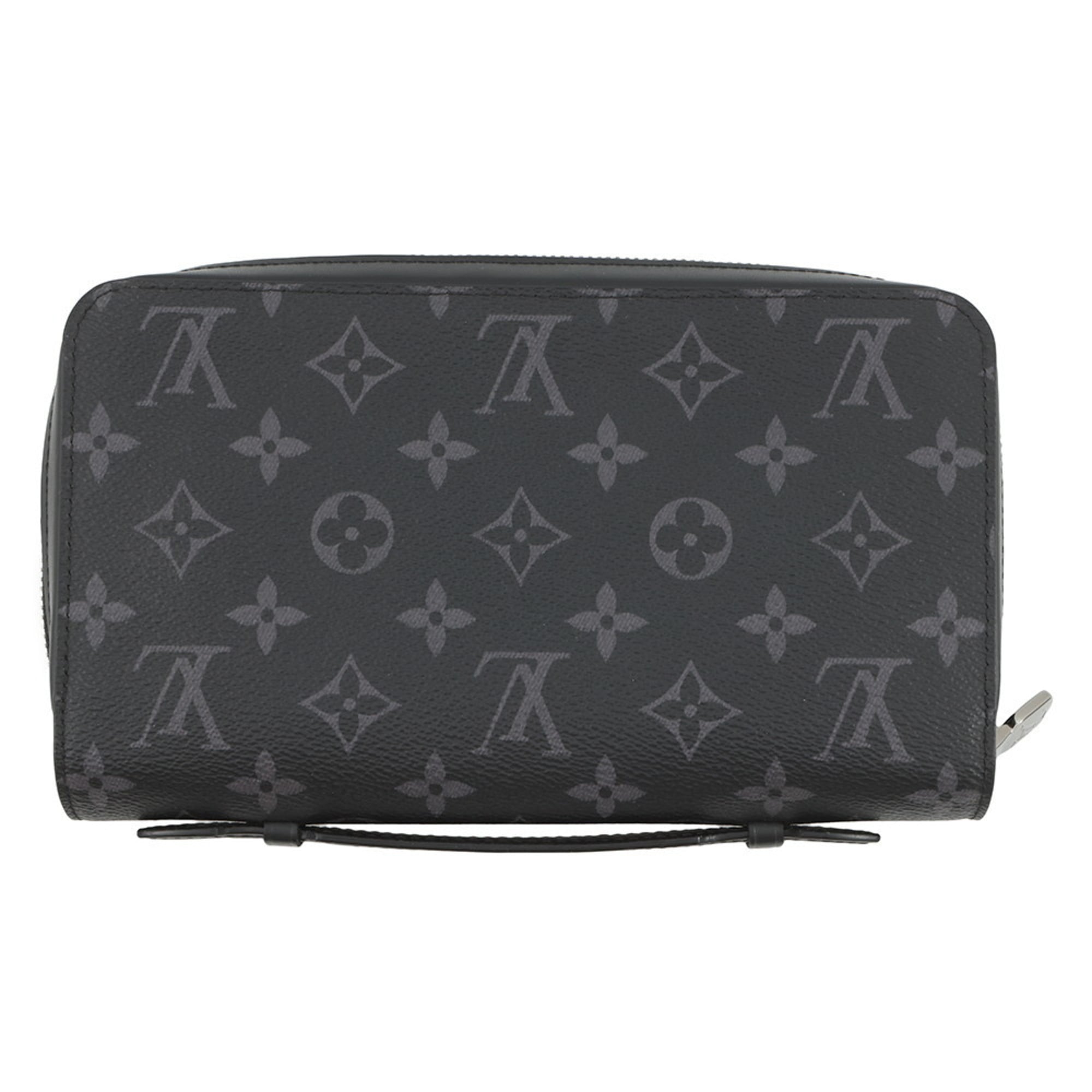 Louis Vuitton Noir Monogram Eclipse Long Wallet (Bi-Fold) (Pre-Owned)