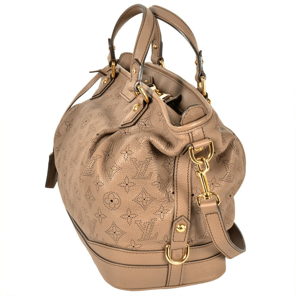 Louis Vuitton Beige Beige Poodle Monogram Mahina Leather Tote Bag (Pre-Owned)