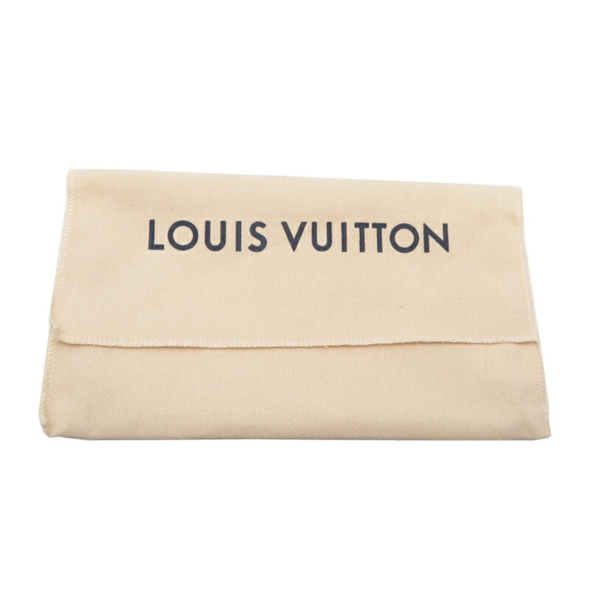 Louis Vuitton Beige Black Monogram Empreinte Long Wallet (Tri-Fold) (Pre-Owned)