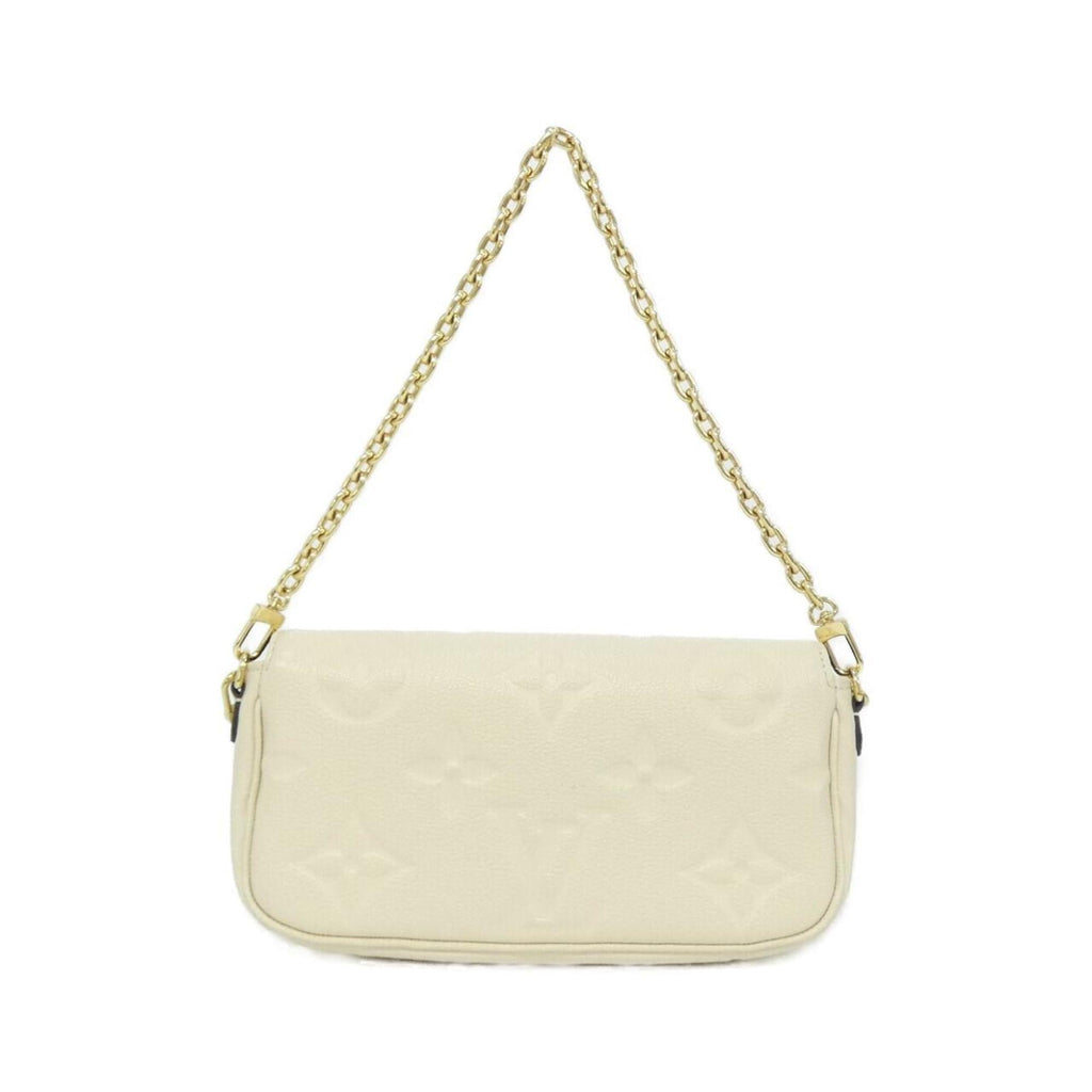 Louis Vuitton Cream Leather Shoulder Bag (Pre-Owned)
