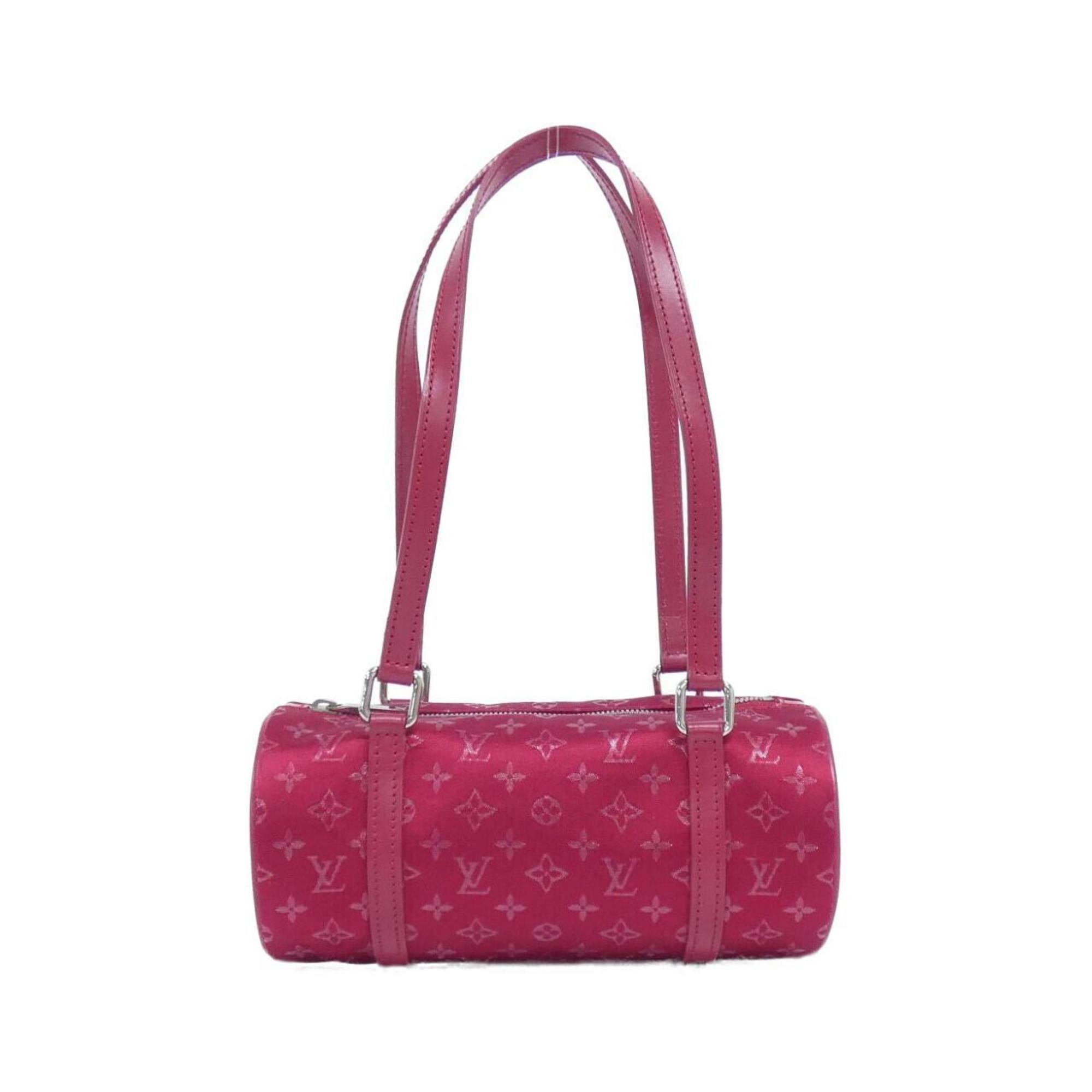 Louis Vuitton Red Color Satin Handbag (Pre-Owned)