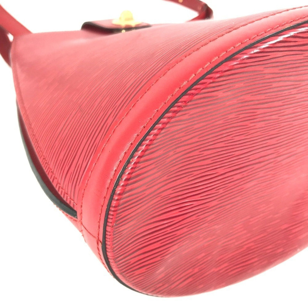 Louis Vuitton Castilian Red Red Color Epi Leather Shoulder Bag (Pre-Owned)