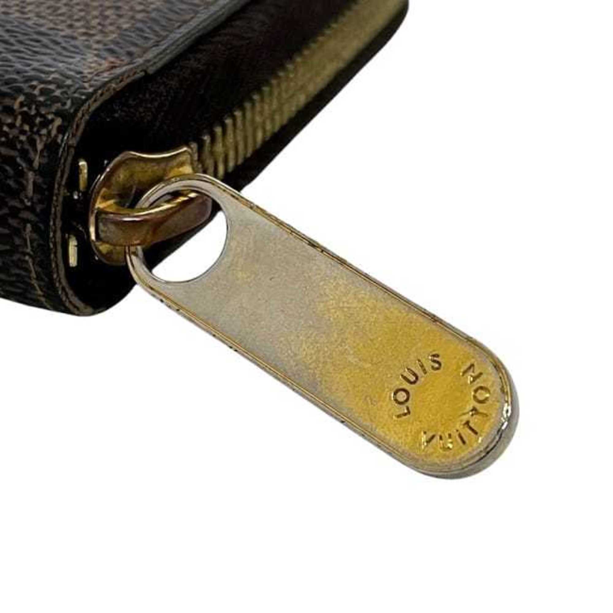 Louis Vuitton Brown Damier Canvas Ebene Damier Canvas Long Wallet (Bi-Fold) (Pre-Owned)