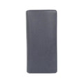 Louis Vuitton Navy Black Leather Long Wallet (Bi-Fold) (Pre-Owned)