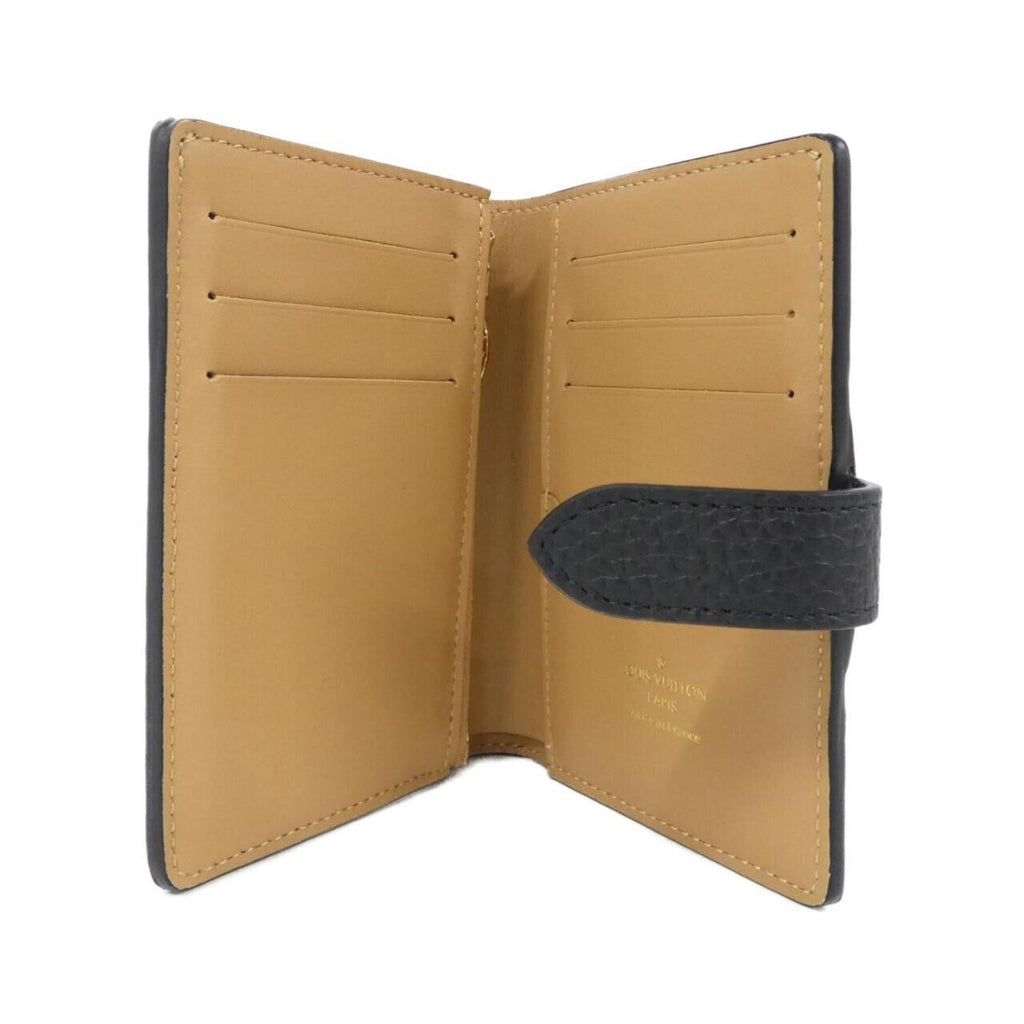 Louis Vuitton Black Leather Wallet (Bi-Fold) (Pre-Owned)