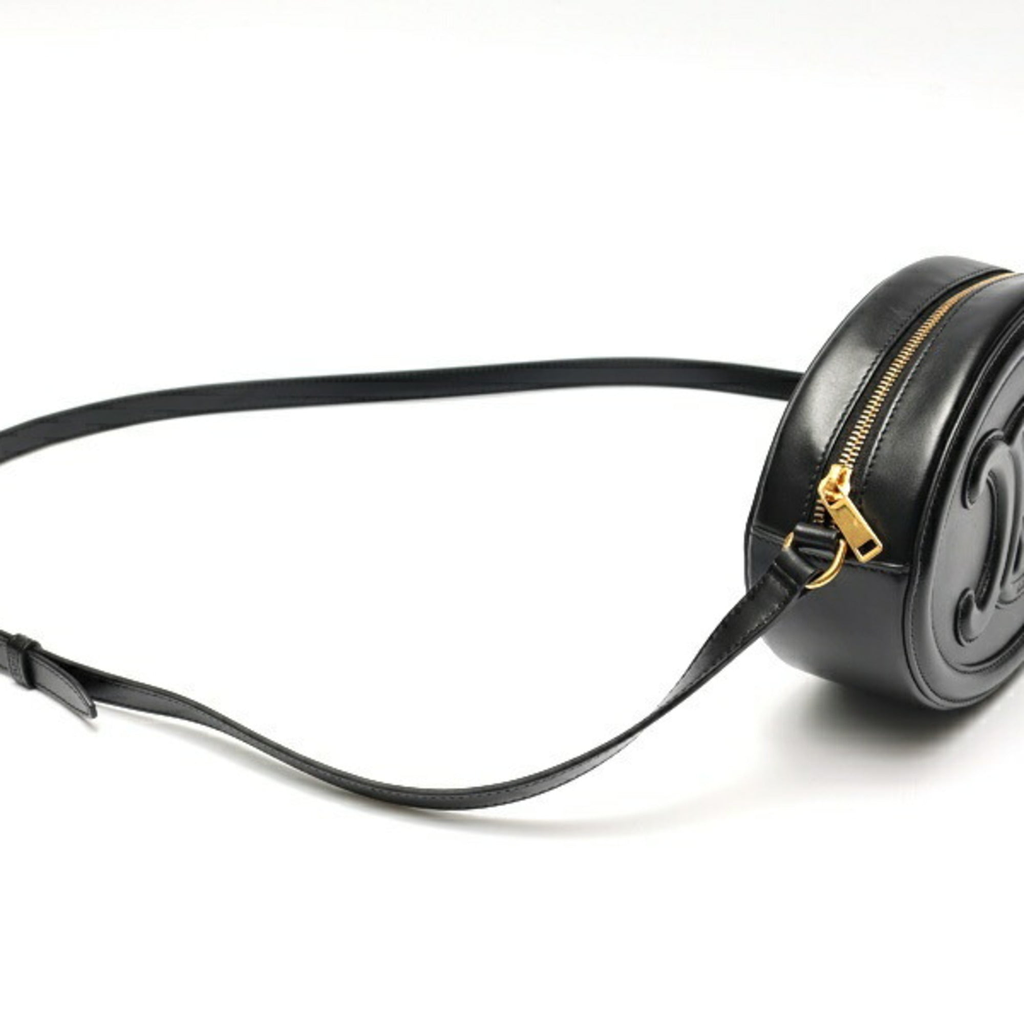Triomphe Oval Crossbody Bag Leather
