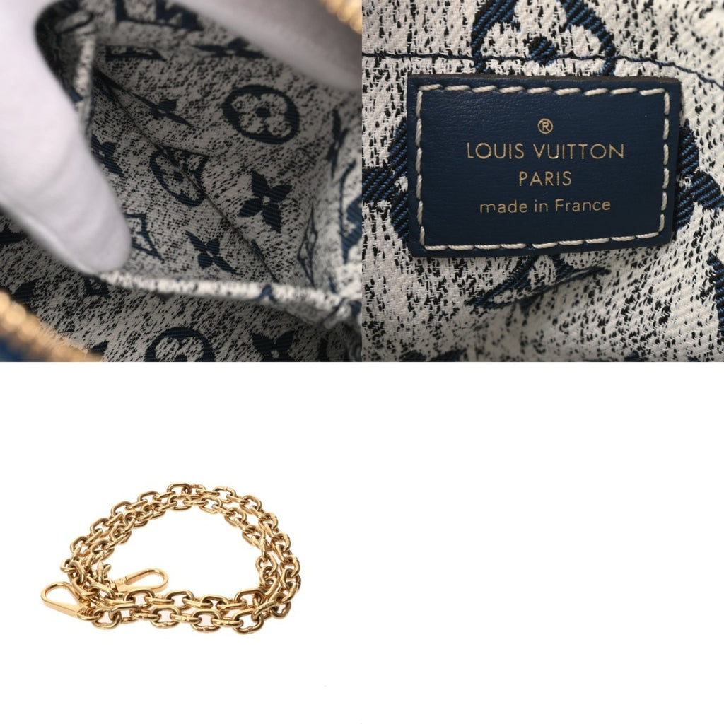 Louis Vuitton Blue Monogram Jacquard Denim Handbag (Pre-Owned)
