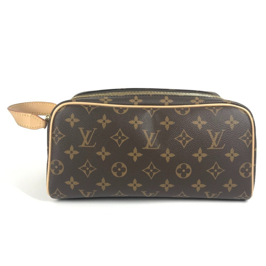 Louis Vuitton Brown Monogram Canvas Clutch Bag Pouch (Pre-Owned)