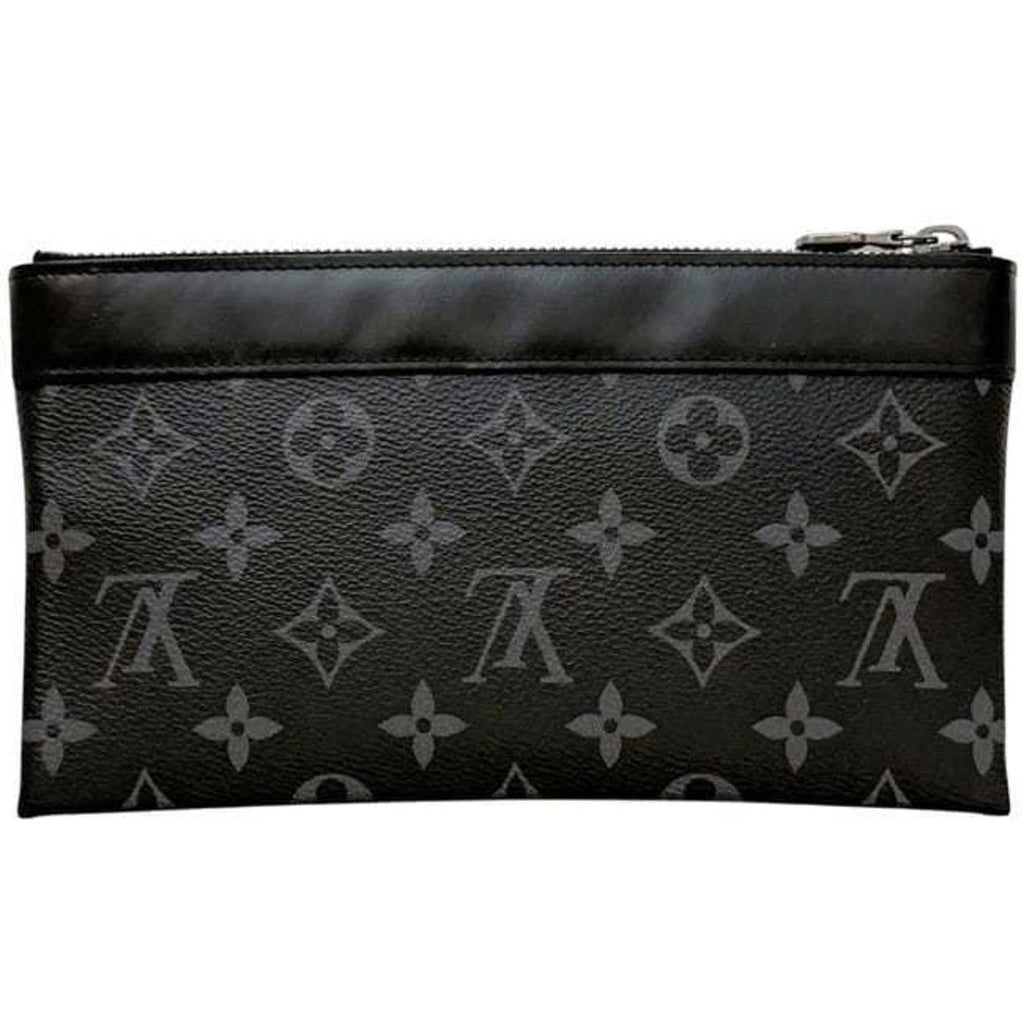 Louis Vuitton Black Monogram Eclipse Monogram Eclipse Leather Pochette Pouch (Pre-Owned)