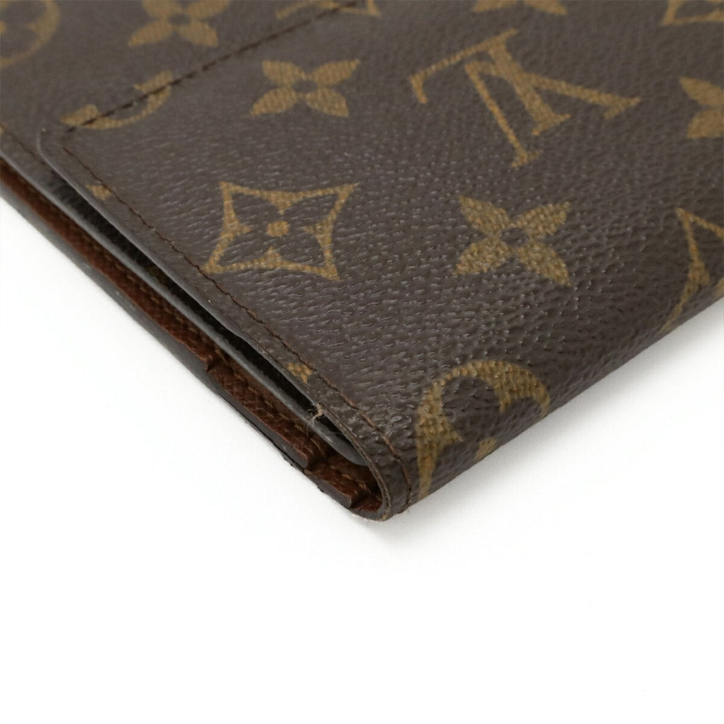 Louis Vuitton Monogram Brown Monogram Long Wallet (Tri-Fold) (Pre-Owned)