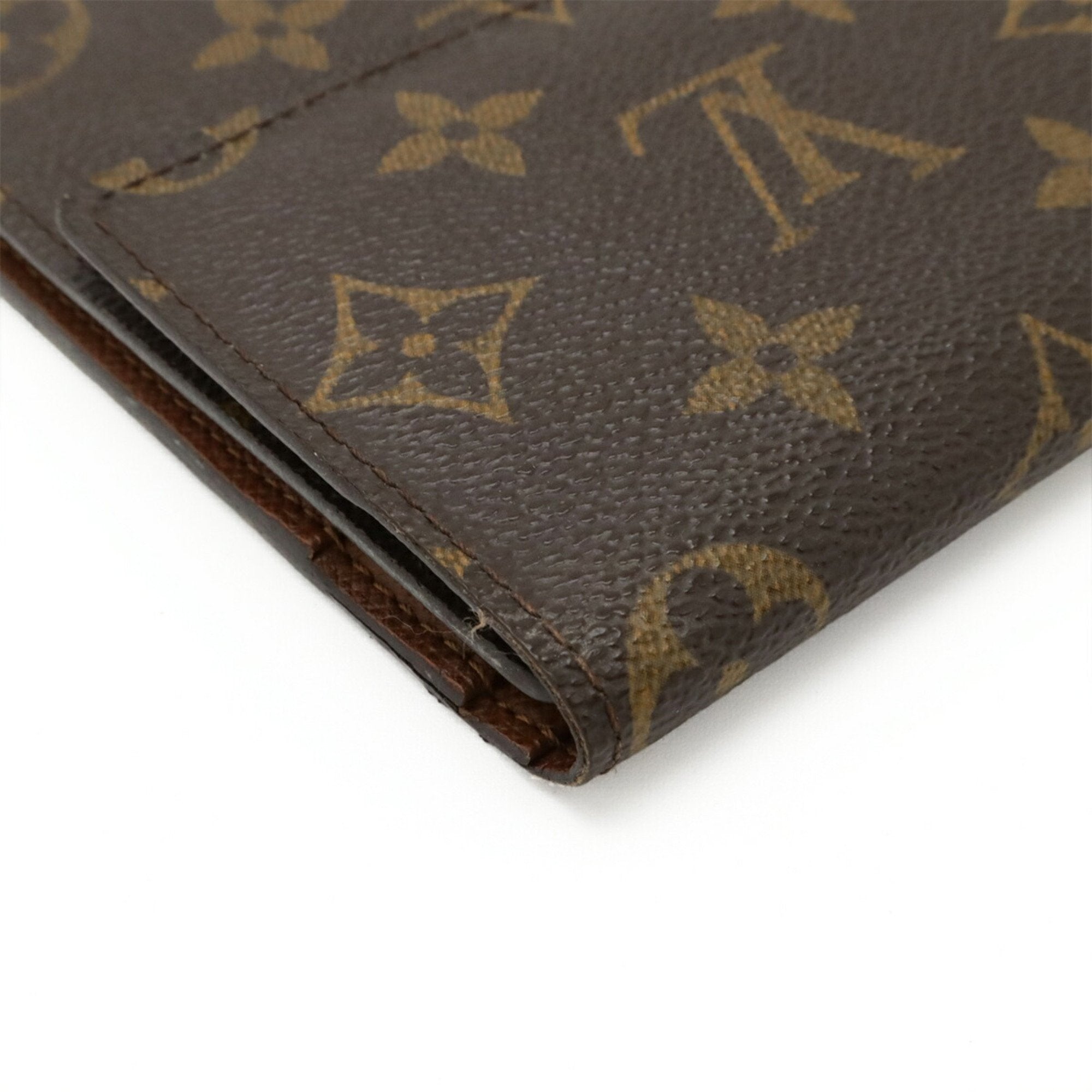 Louis Vuitton Monogram Brown Monogram Long Wallet (Tri-Fold) (Pre-Owned)