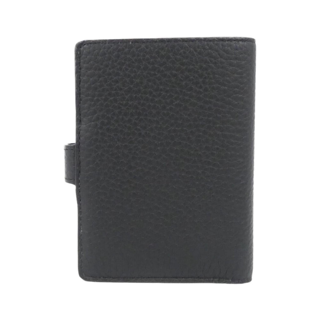 Louis Vuitton Black Leather Wallet (Bi-Fold) (Pre-Owned)
