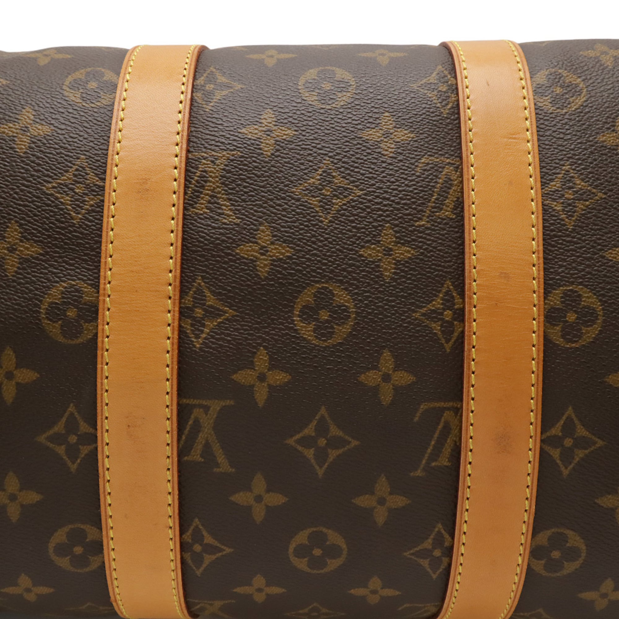 Louis Vuitton Brown Pvc Boston Bag Handbag (Pre-Owned)