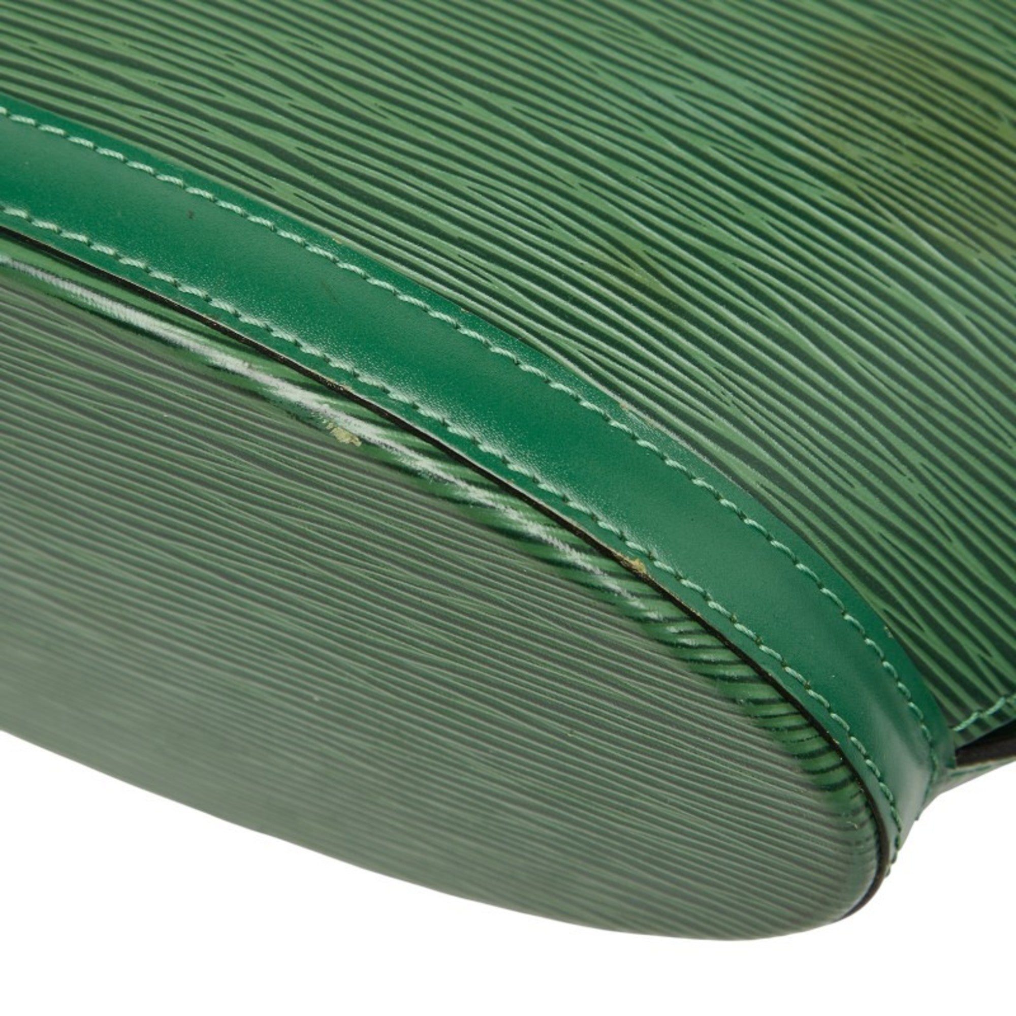 Louis Vuitton Epi Borneo Green Leather Handbag Shoulder Bag (Pre-Owned)