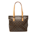 Louis Vuitton Monogram Brown Pvc Leather Handbag Tote Bag (Pre-Owned)