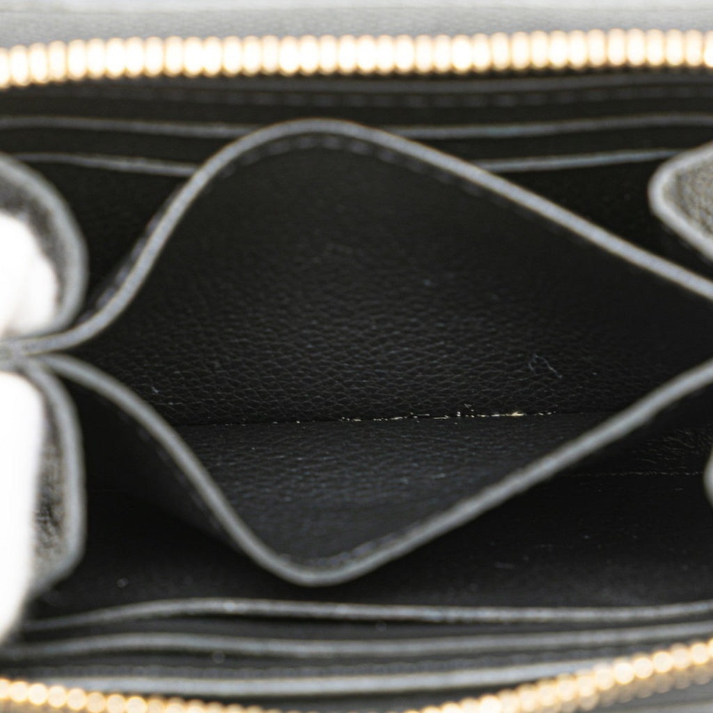 Louis Vuitton Black Noir Leather Coin Purse/Coin Case (Pre-Owned)
