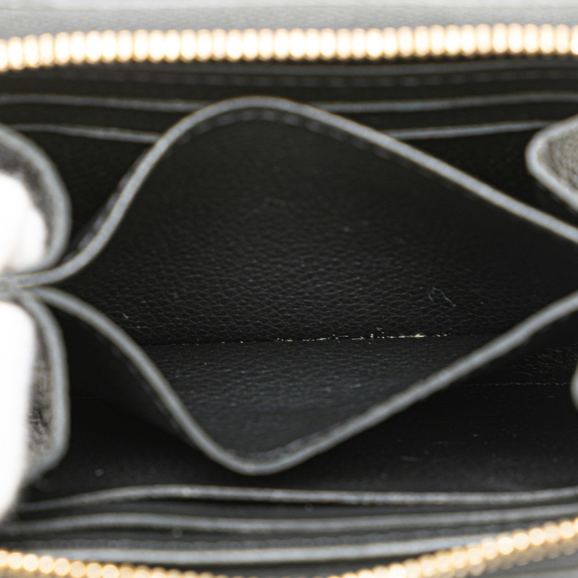Louis Vuitton Black Noir Leather Coin Purse/Coin Case (Pre-Owned)