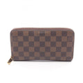Louis Vuitton Brown Ebene Damier Canvas Pvc Long Wallet (Bi-Fold) (Pre-Owned)