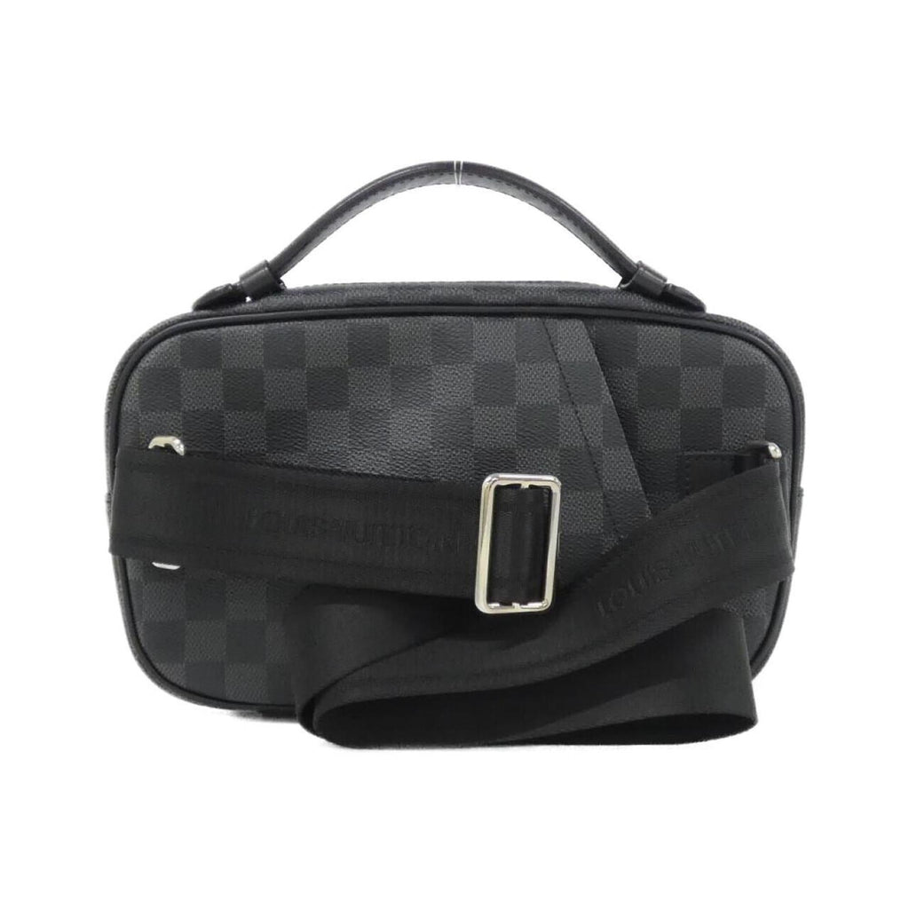 Louis Vuitton Dark Gray Graphite Gray Coated Canvas Shoulder Bag (Pre-Owned)