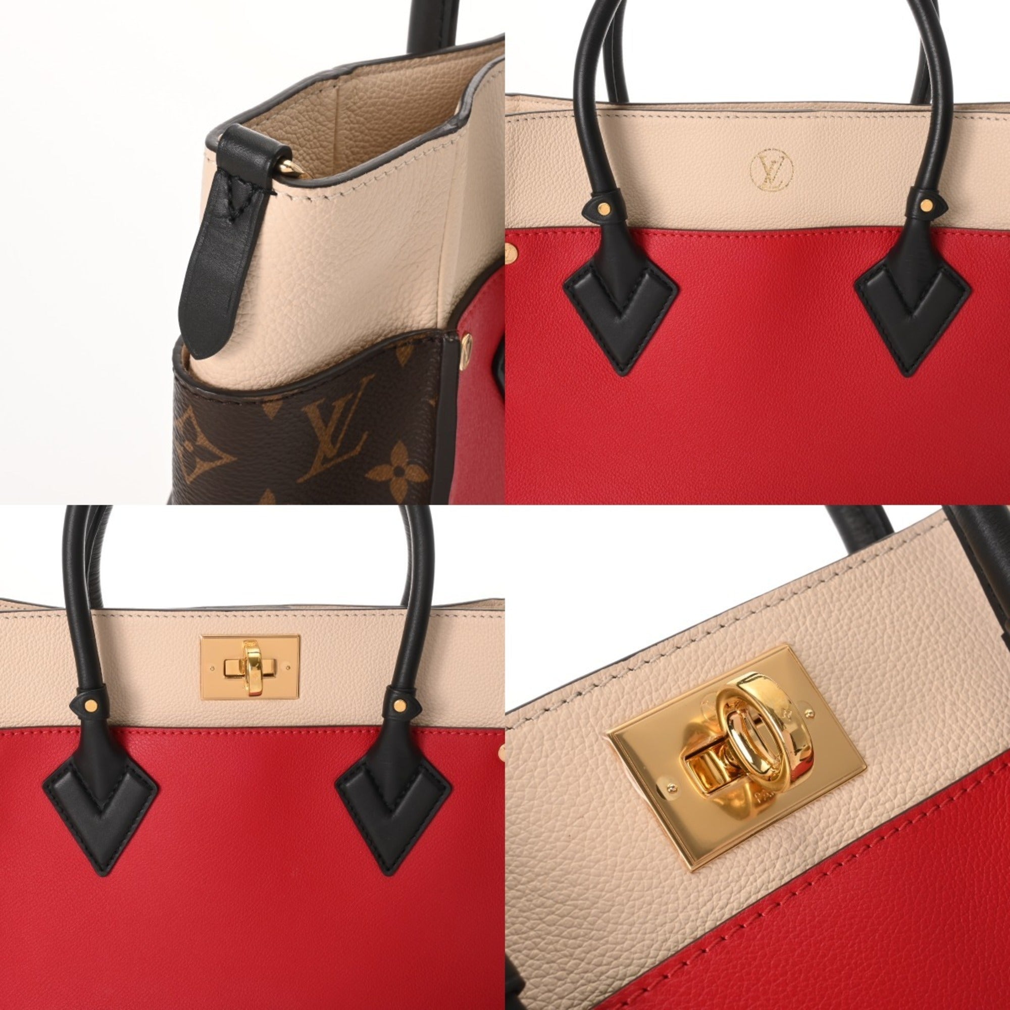 Louis Vuitton Monogram Rouge Monogram Leather Tote Bag (Pre-Owned)