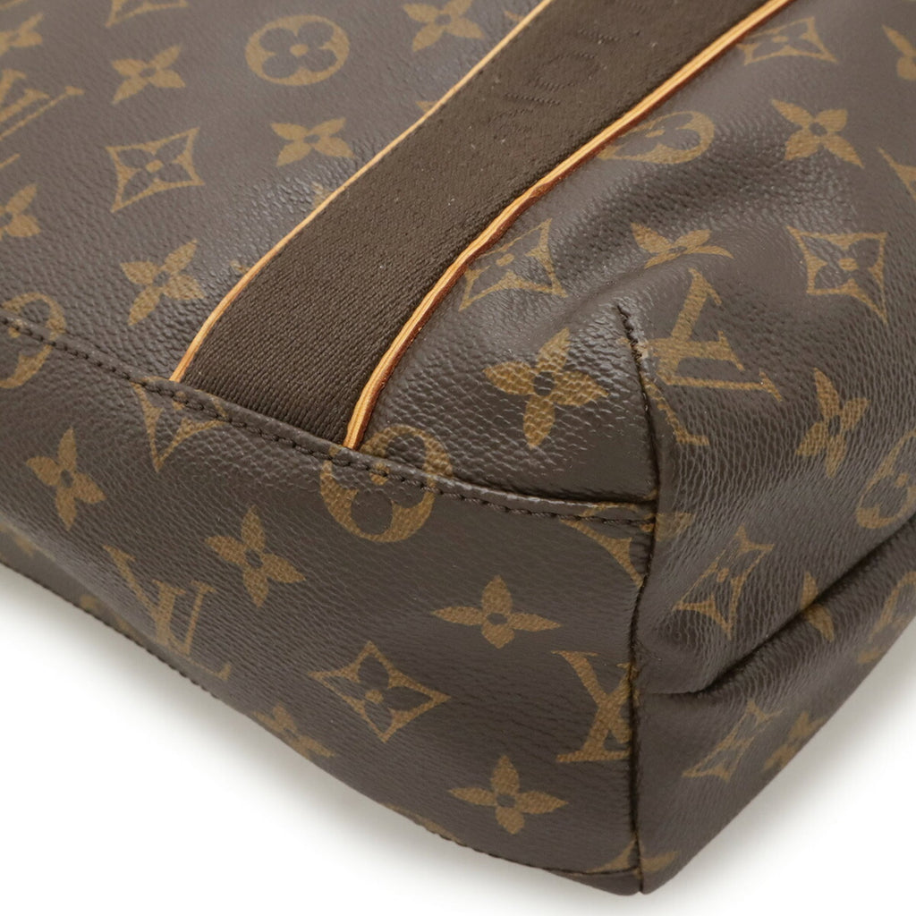 Louis Vuitton Brown Canvas Shoulder Bag Tote Bag (Pre-Owned)