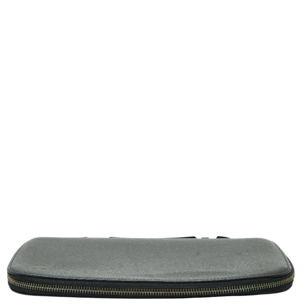 Louis Vuitton Ardoise Black Leather Pouch (Pre-Owned)
