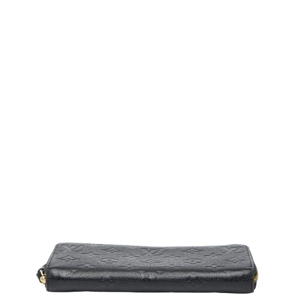 Louis Vuitton Black Noir Leather Long Wallet (Bi-Fold) (Pre-Owned)