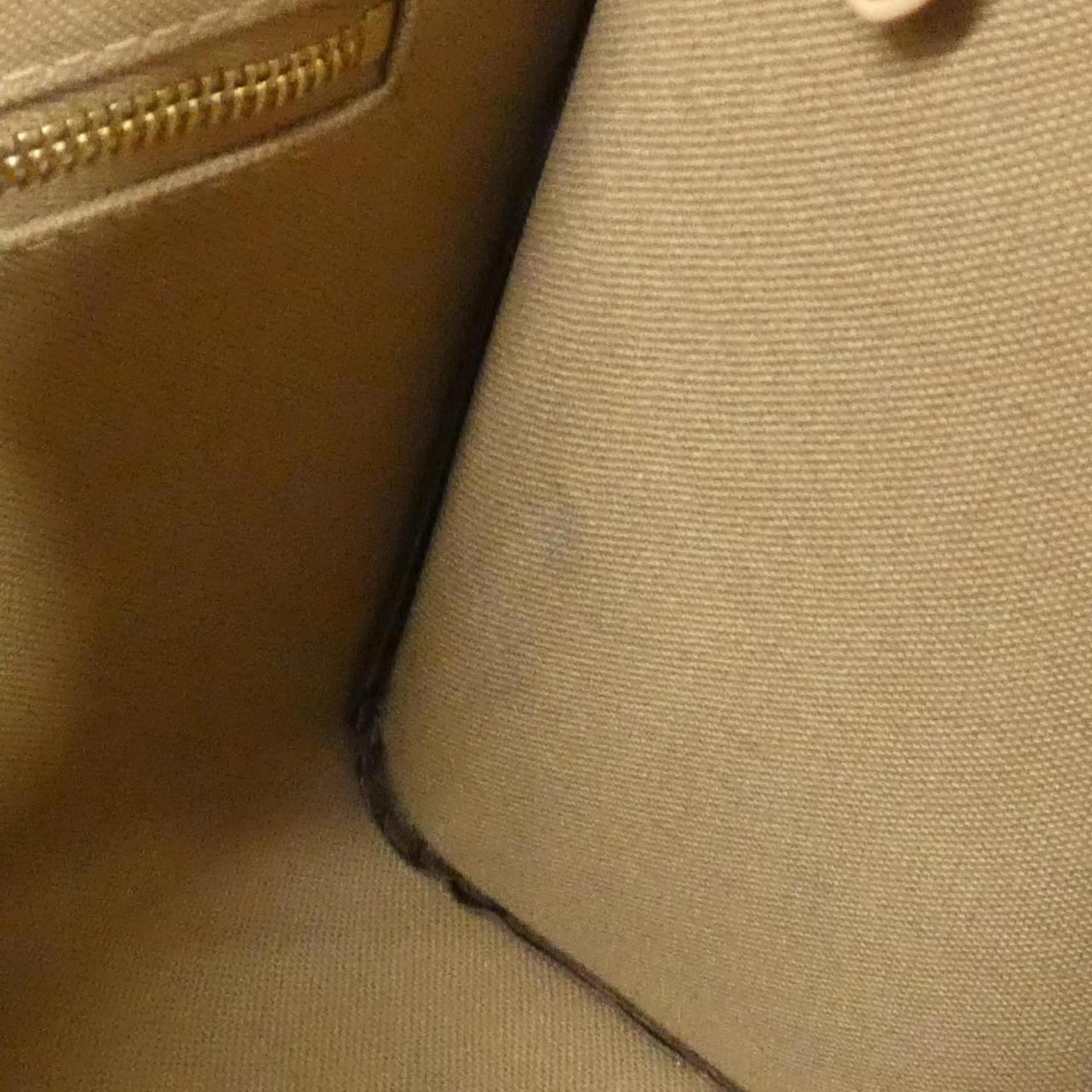 Louis Vuitton Marron Coated Canvas Handbag (Pre-Owned)