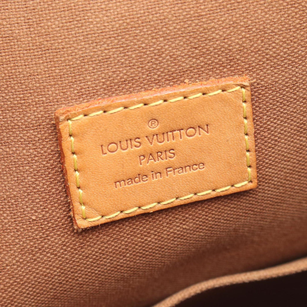 Louis Vuitton Brown Monogram Coated Canvas Leather Handbag (Pre-Owned)