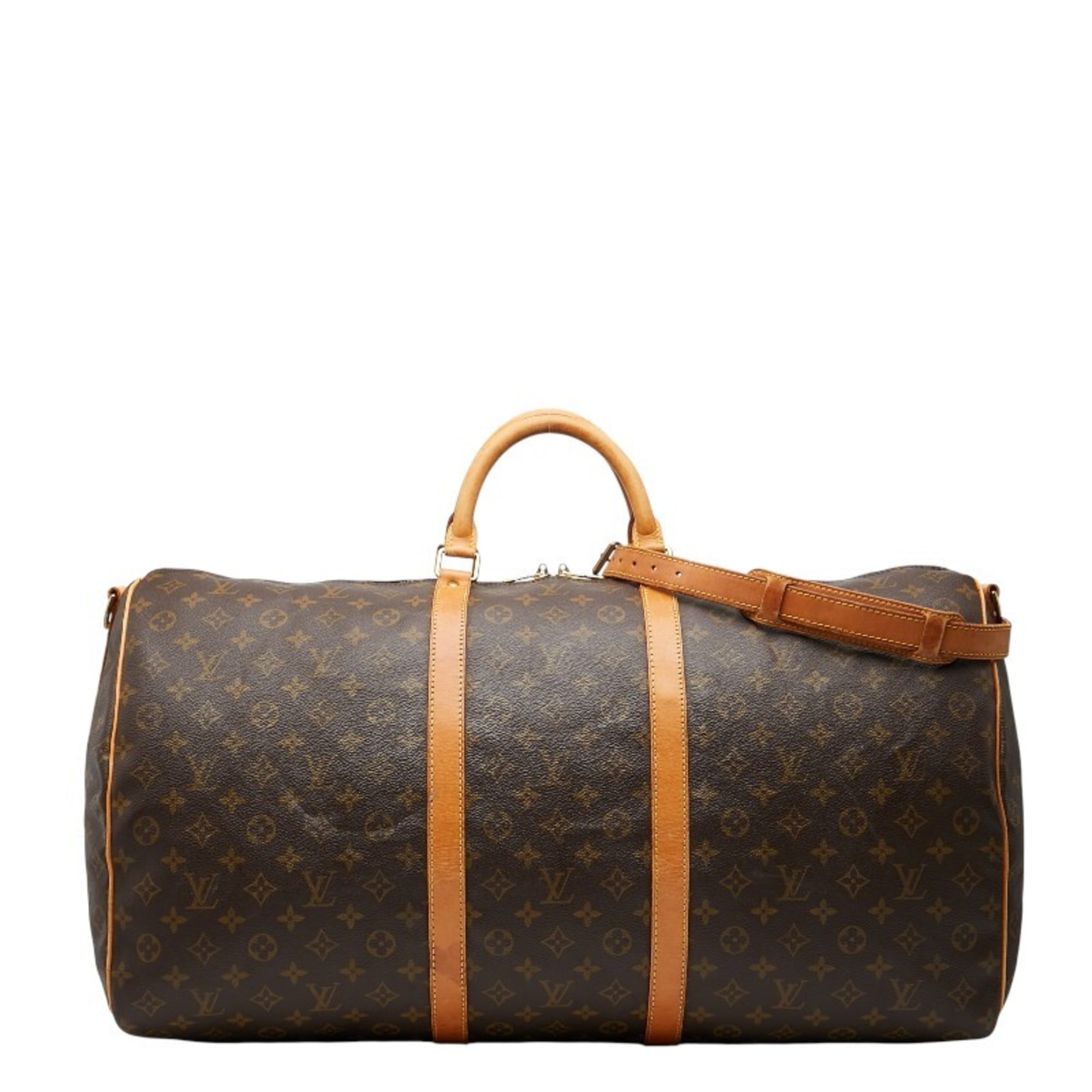 Louis Vuitton Monogram Brown Monogram Monogram Pvc Leather Boston Bag Shoulder Bag (Pre-Owned)