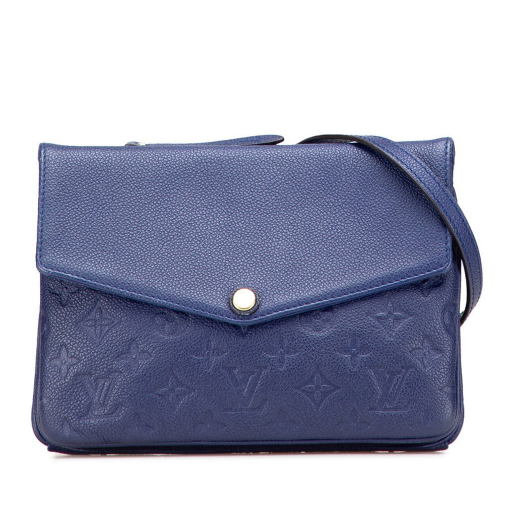 Louis Vuitton Blue Leather Shoulder Bag (Pre-Owned)