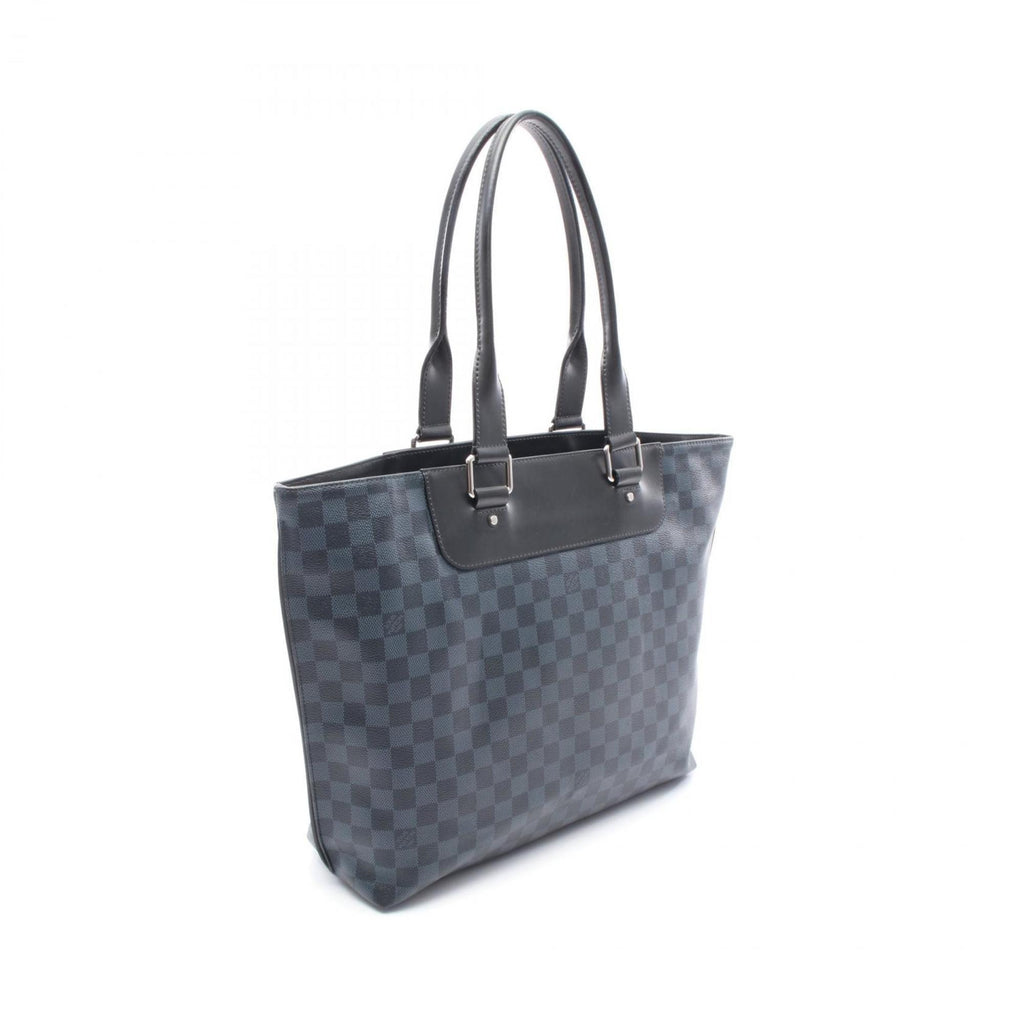 Louis Vuitton Black Navy Coated Canvas Tote Bag (Pre-Owned)