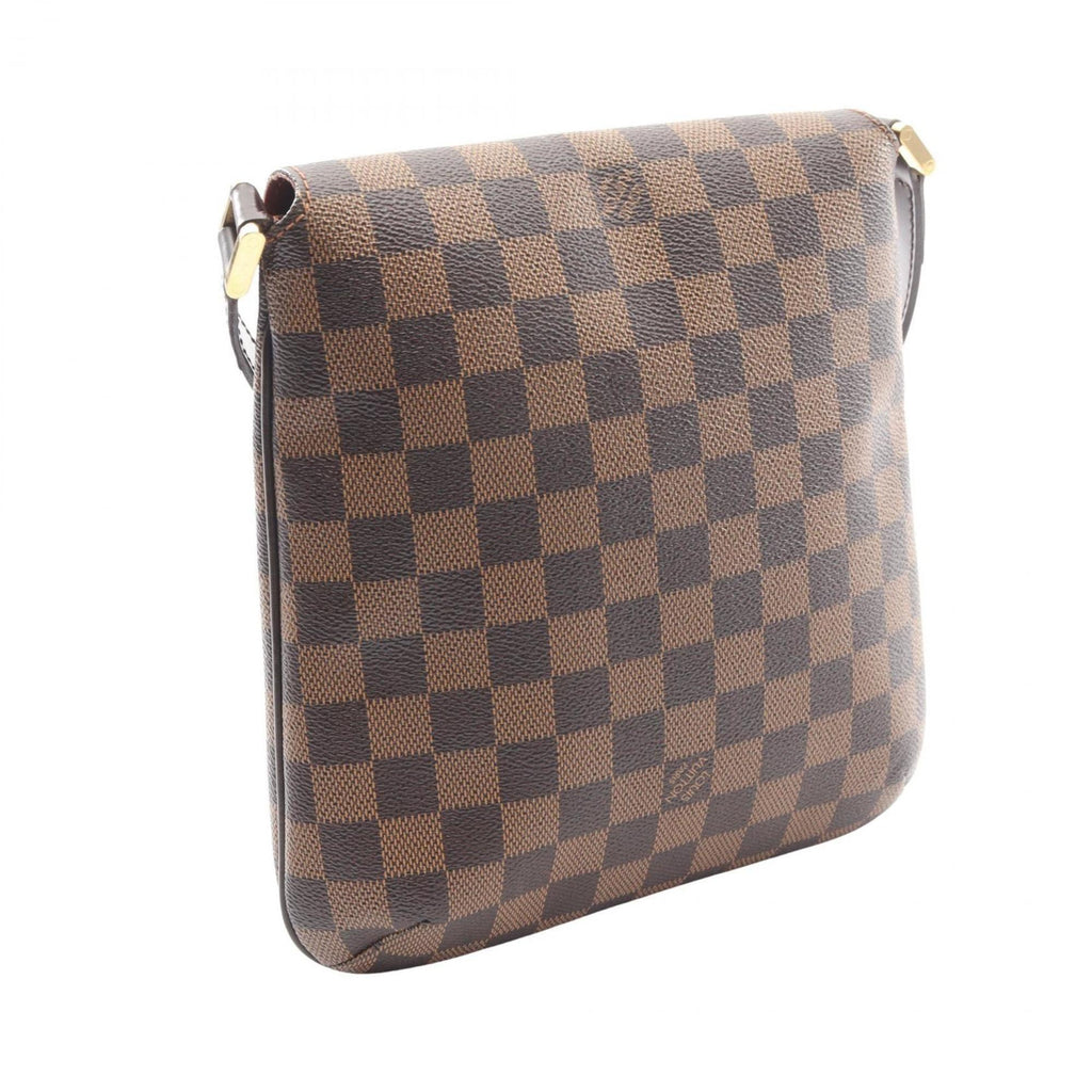 Louis Vuitton Brown Ebene Coated Canvas Leather Shoulder Bag (Pre-Owned)