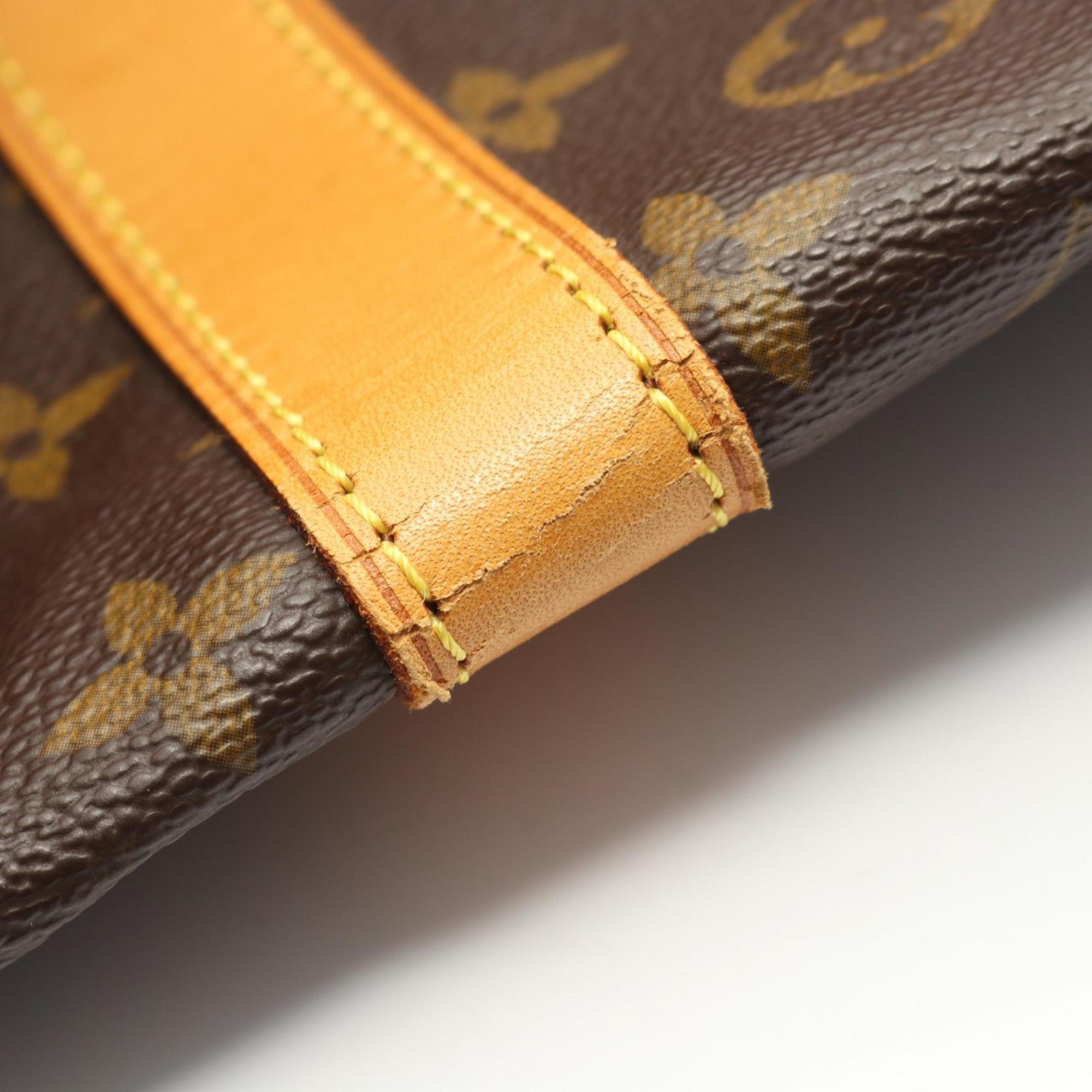 Louis Vuitton Brown Monogram Coated Canvas Leather Boston Bag (Pre-Owned)
