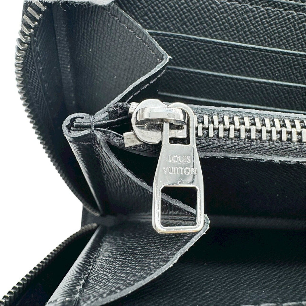 Louis Vuitton Black Gray Monogram Eclipse Monogram Eclipse Long Wallet (Bi-Fold) (Pre-Owned)