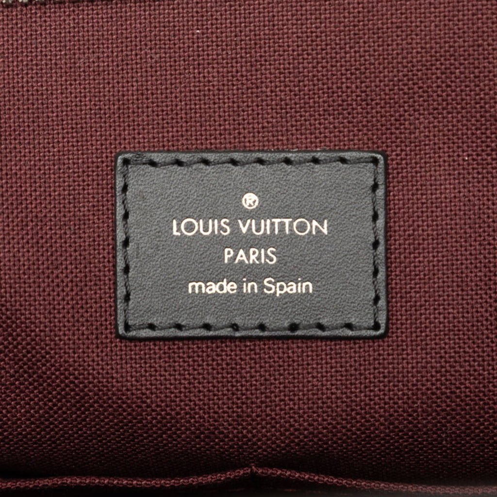Louis Vuitton Black Brown Pvc Leather Handbag Shoulder Bag (Pre-Owned)