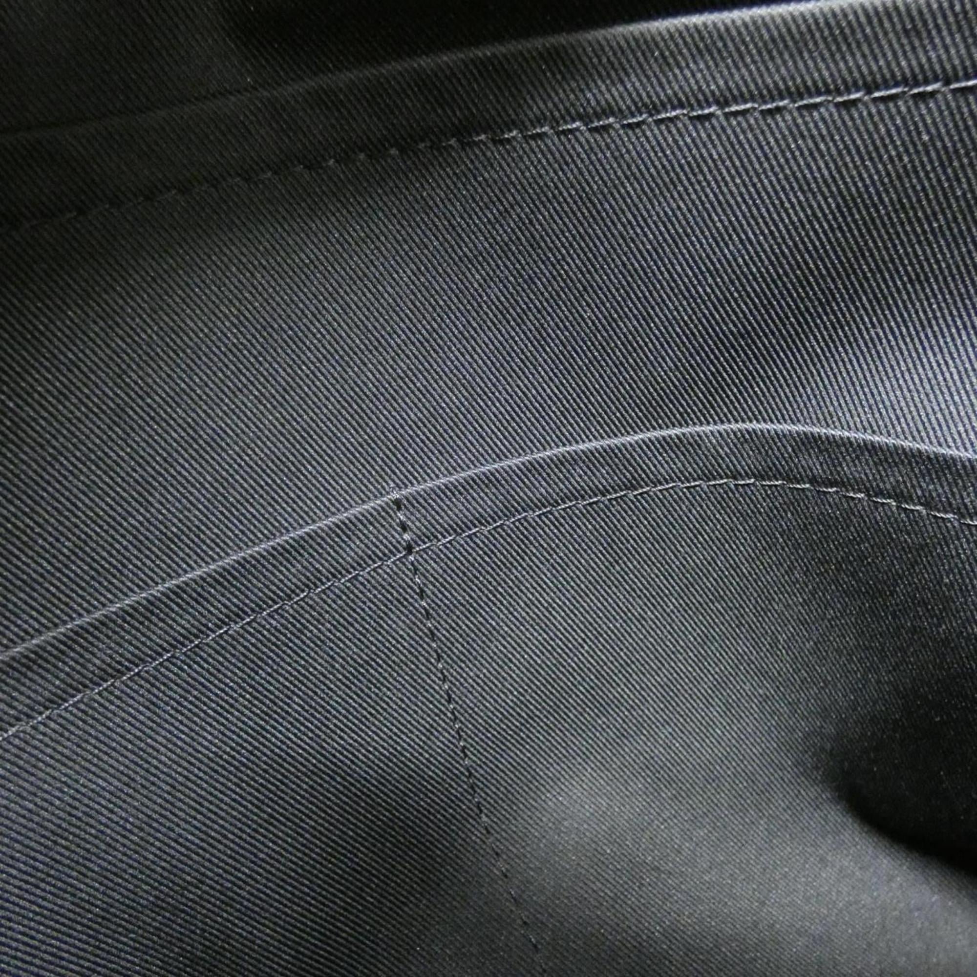 Louis Vuitton Black Coated Canvas Backpack (Pre-Owned)