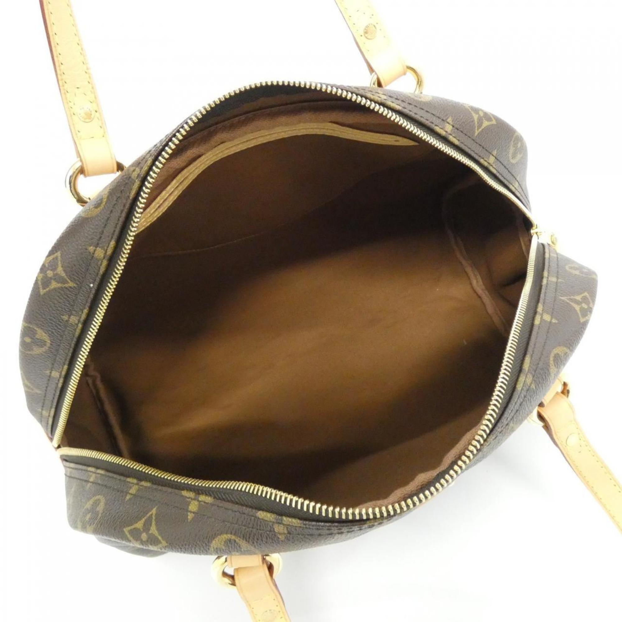 Louis Vuitton Marron Coated Canvas Shoulder Bag (Pre-Owned)