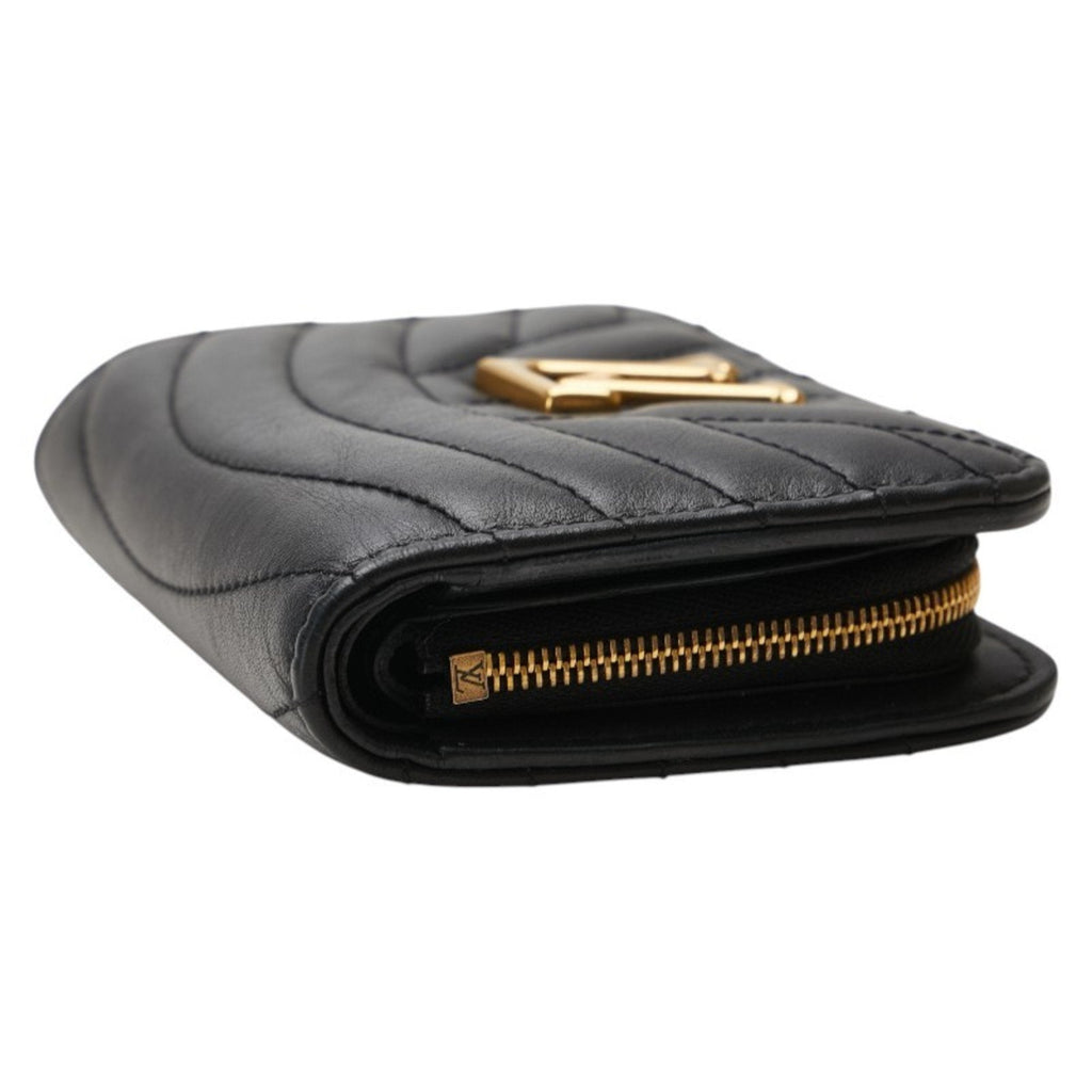 Louis Vuitton Black Leather Wallet (Bi-Fold) (Pre-Owned)