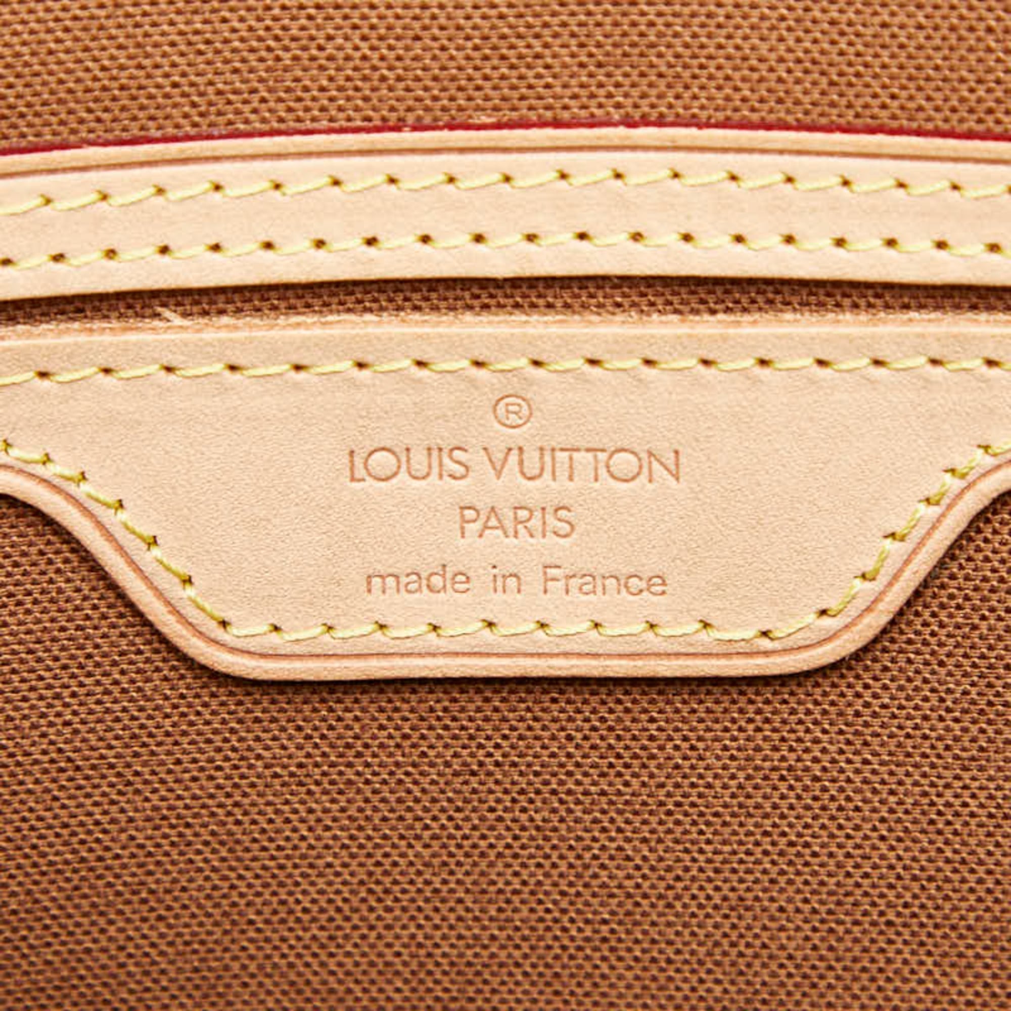 Louis Vuitton Brown Pvc Leather Shoulder Bag Tote Bag (Pre-Owned)